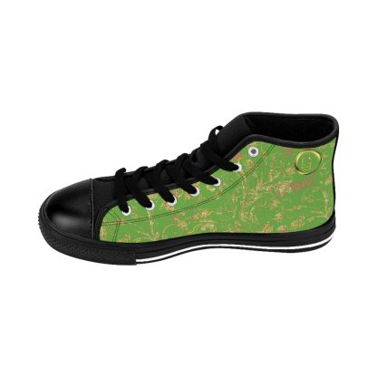 Bohemian BlackTop Light Green | Black Sole HighTop Sneakers - Image 8