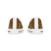 Bohemian Butterfly Brown | White Trim Floral LowTops - Image 7