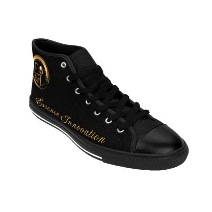 HighTop Classic Black | Ladies Black Trim Sneakers - Image 9