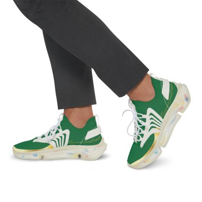 EssenceInnoCreate Green | Men’s White Trim Mesh Sneakers - Image 9