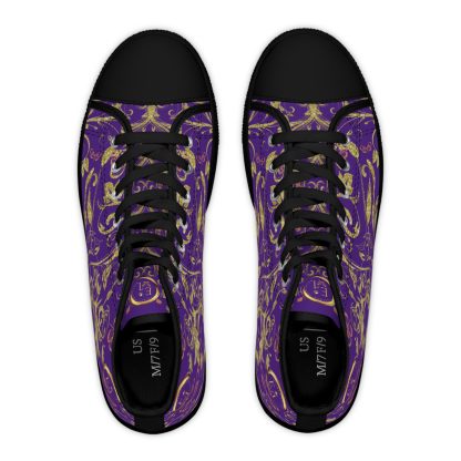 Butterfly Heart Purple | Bohemian HighTop Sneakers - Image 2