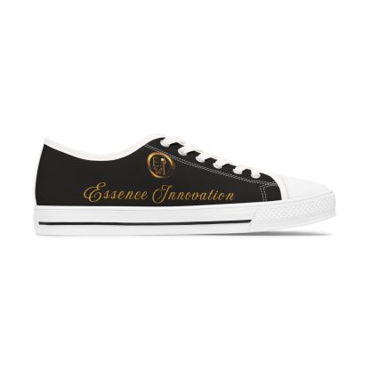Ladies EssenceInno Black | Classic White Trim LowTops - Image 3