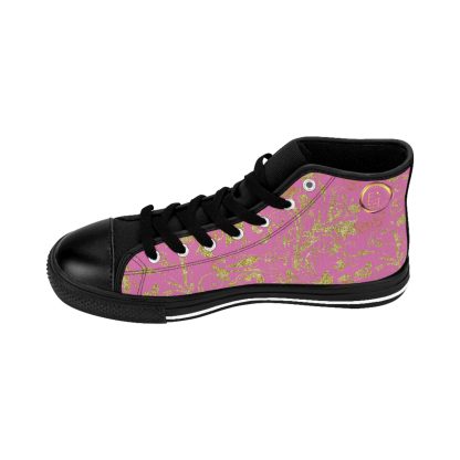 Bohemian BlackTop Light Pink | Black Sole HighTop Sneakers - Image 8