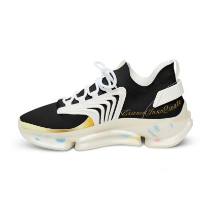 EssenceInnoCreate Black | Mens White Trim Mesh Sneakers - Image 6