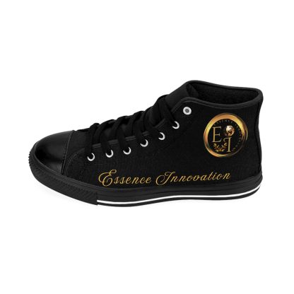 HighTop Classic Black | Ladies Black Trim Sneakers - Image 4