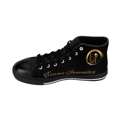 HighTop Classic Black | Ladies Black Trim Sneakers - Image 8