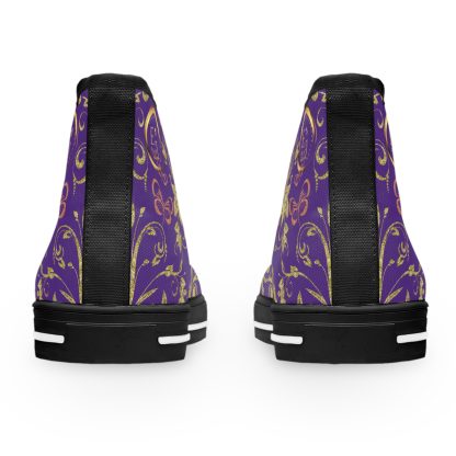 Butterfly Heart Purple | Bohemian HighTop Sneakers - Image 3