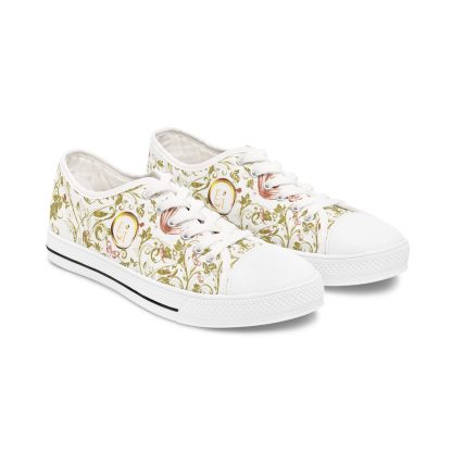Bohemian Butterfly White | White Trim Floral LowTops