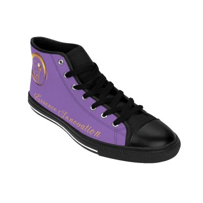 HighTop Classic Light Purple | Ladies Black Trim Sneakers - Image 9