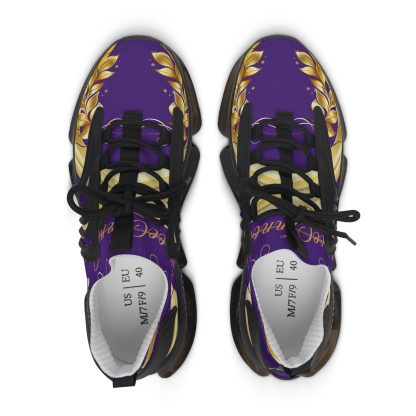 Luxe Lightning Purple | Mesh Sneakers Black - Image 2