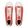 Floral Butterfly Red | White Trim Bohemian HighTops - Image 2