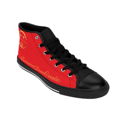 HighTop Sneakers Red | EssenceInnoCreate Streetwear - Image 9