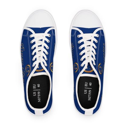 Ladies EssenceInno Dark Blue | Classic White Trim LowTops - Image 6