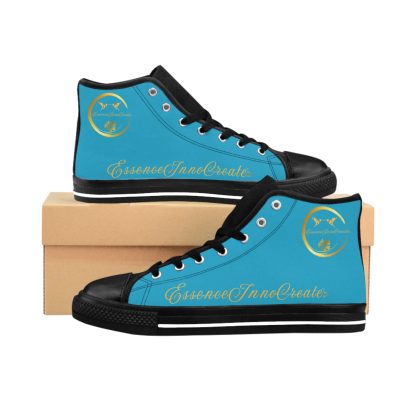 HighTop Sneakers Turquoise | EssenceInnoCreate Streetwear - Image 2