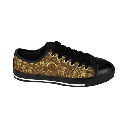 Bohemian Essence Brown | Luxe Black Trim LowTop Sneakers - Image 7