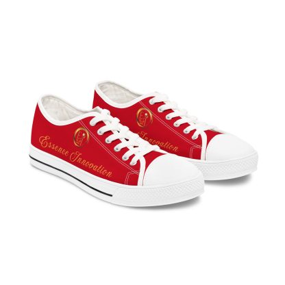 Ladies EssenceInno Dark Red | Classic White Trim LowTops