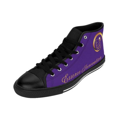 HighTop Classic Purple | Ladies Black Trim Sneakers - Image 6
