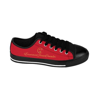 LowTop Sneakers Dark Red | EssenceInnoCreate Streetwear - Image 7