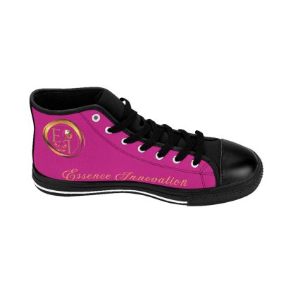 HighTop Classic Pink | Ladies Black Trim Sneakers - Image 5