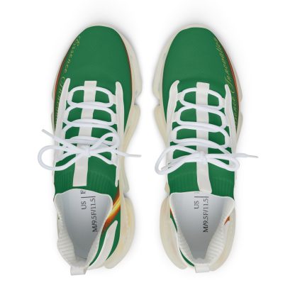 Green Trendsetter Flame White | Mens Performance Sneakers - Image 2