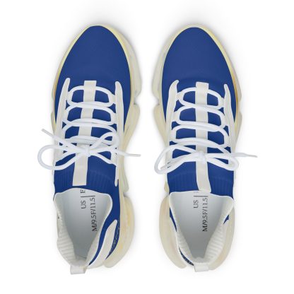 EssenceInnoCreate Dark Blue | Mens White Trim Mesh Sneakers - Image 2