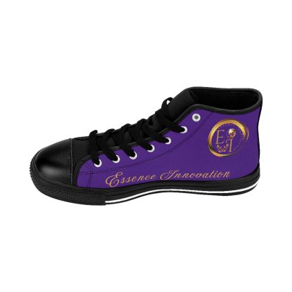 HighTop Classic Purple | Ladies Black Trim Sneakers - Image 8