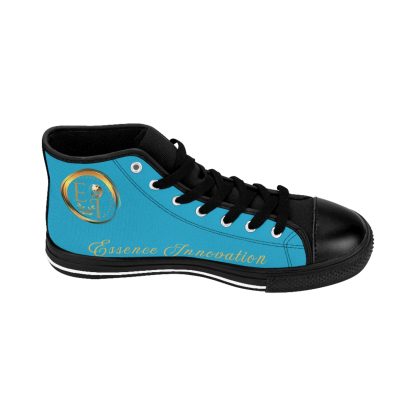 HighTop Classic Turquoise | Ladies Black Trim Sneakers - Image 5