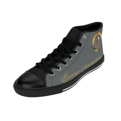 HighTop Classic Dark Grey | Ladies Black Trim Sneakers - Image 6