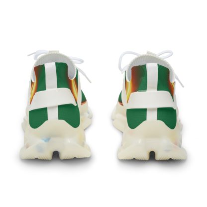 Green Trendsetter Flame White | Mens Performance Sneakers - Image 3