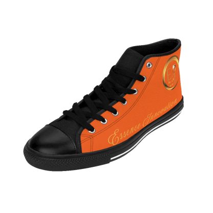 HighTop Classic Orange | Ladies Black Trim Sneakers - Image 6