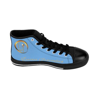 HighTop Classic Light Blue | Ladies Black Trim Sneakers - Image 5