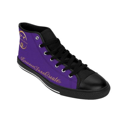 HighTop Sneakers Purple | EssenceInnoCreate Streetwear - Image 9