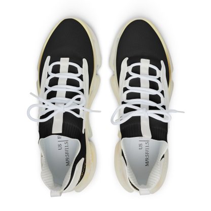 EssenceInnoCreate Black | Mens White Trim Mesh Sneakers - Image 2