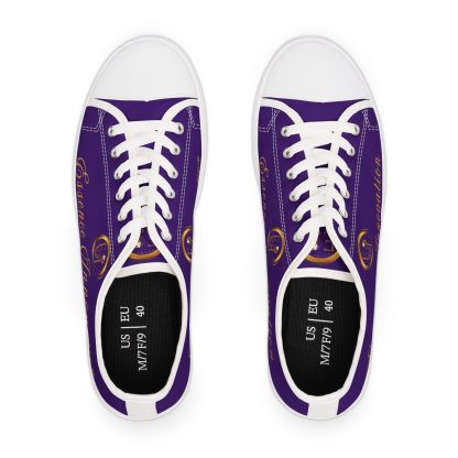 Ladies EssenceInno Purple | Classic White Trim LowTops - Image 6