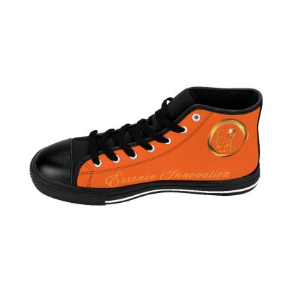 HighTop Classic Orange | Ladies Black Trim Sneakers - Image 8