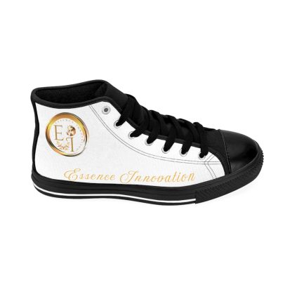 HighTop Classic White | Ladies Black Trim Sneakers - Image 7