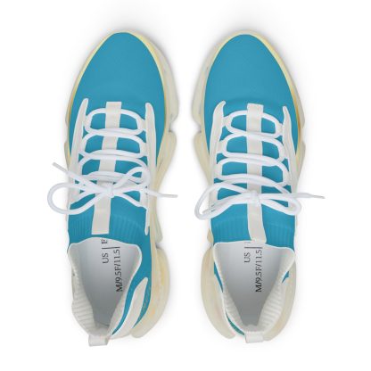 EssenceInnoCreate Turquoise | Mens White Trim Mesh Sneakers - Image 2