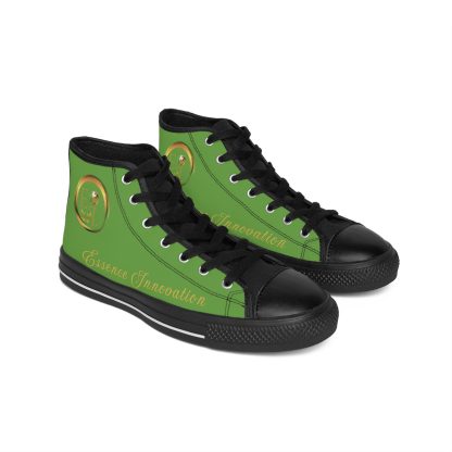 HighTop Classic Light Green | Ladies Black Trim Sneakers