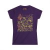 Floral Butterfly T-Shirt in Purple – Boho Cotton Women’s Tee