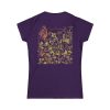 Floral Butterfly T-Shirt in Purple – Boho Cotton Women’s Tee - Image 2