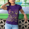 Floral Butterfly T-Shirt in Purple – Boho Cotton Women’s Tee - Image 6