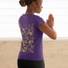 Floral Butterfly T-Shirt in Purple – Boho Cotton Women’s Tee - Image 5